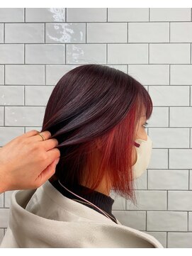 ループウエスト(LOOP WEST) ピンク×インナーレッド