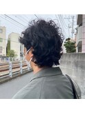 大人の色気メンズスパイラルパーマ