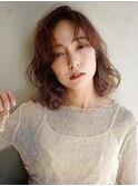 【over hair】 アンティークベージュ×パーマ