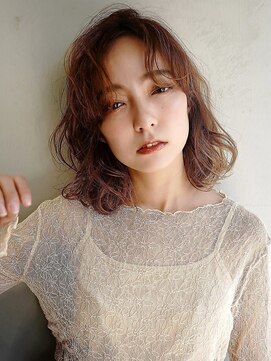 オーバーヘアー 大久保店(over hair) 【over hair】 アンティークベージュ×パーマ