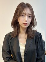 オンブレグレージュオリーブベージュくびれミディ大人美人
