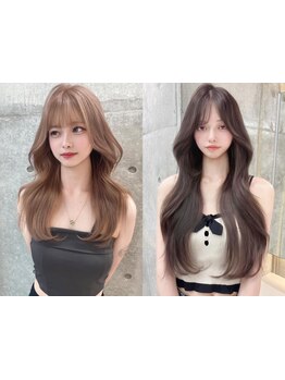 ダメージレスなケアブリーチ取扱◎ブリーチなしダブルカラー/インナーカラーも[天神大名/ハイライト]