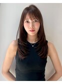 ★ワンカールモテ髪前髪小顔カットサイドバング艶感