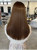 キャラメルブラウン × 髪質改善トリートメント