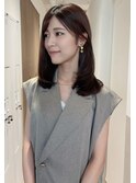 小顔/似合わせカット/ココアベージュ/
