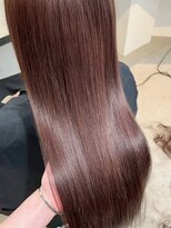 ラック 表参道(LUCK)&nbsp;艶髪/ピンクブラウン/ボルドーカラー/ブリーチなしカラー