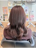 透明感ブラウン×ミディアムレイヤー