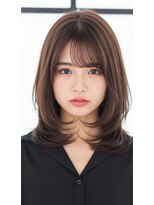 フレイムス ヘアアンドリラックス 南越谷店(Frames hair&relax)&nbsp;小顔見せ◎×扱いやすい韓国風くびれレイヤー 南越谷