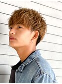 波巻きツイスパ/サーフカール/メンズ/men's/フェザーパーマ/眉毛