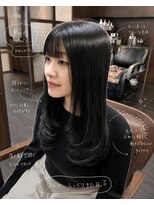 ヘアーアンドエステ サニープレイス(Hair&Esthe Sunny Place)&nbsp;透明感ブラック×韓国レイヤー◎
