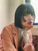 ラモードイワイインターナショナル(La Mode IWAI international) シースルーバング×モードミニボブ