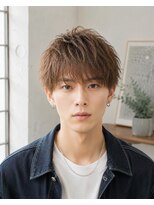 MEN's Baguz MEN'Sカット/ MEN'Sパーマ/ MEN'Sカラー ブラウンベージュ韓国風ニュアンスマッシュ