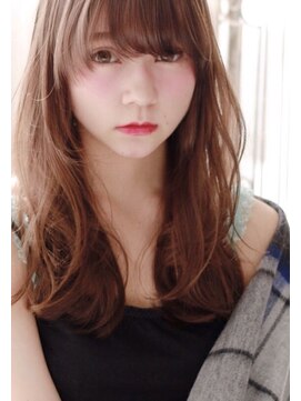 リッコ 横浜(ricco) 透け感アップのダメージを抑えたWカラー（ブリーチはしてません