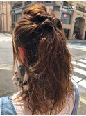 オシャレなヘアセット