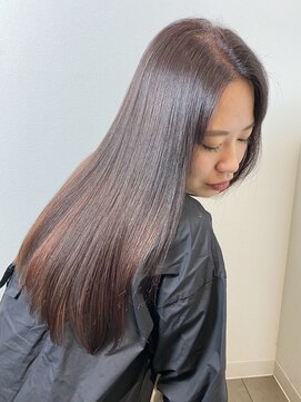 アッシュ 新杉田店(Ash) 髪質改善　ピンクベージュ　ツヤ感　透明感カラー　かわいい