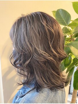 グランドール(Grandoll) ラベージュ×ウルフ×コントラストハイライト