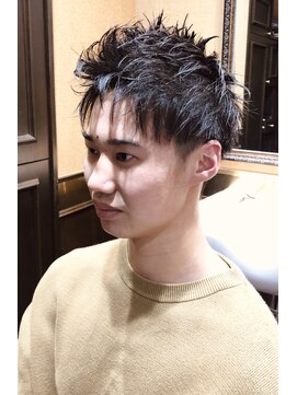 ヒロギンザバーバーショップ 大宮店(HIRO GINZA BARBER SHOP) 【束感アップバングショート】刈り上げ　バーバー　barber 大宮