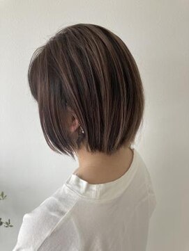 アーサス ヘアー デザイン 鎌取店(Ursus hair Design by HEADLIGHT) シャドールーツハイライト×ピンクラベンダー×サマーミニボブ