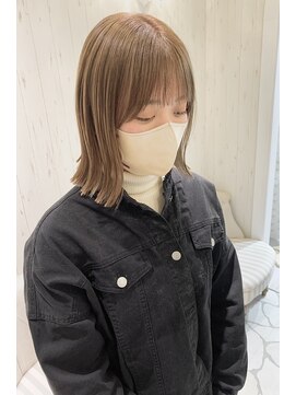 エフバイラブランシュ 大宮東口店(ef by La Blanche) 大宮/ショコラベージュ/ボブルフ/カール/ベビーバング