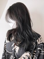 アイティーバイアルバム 八王子店(IT by ALBUM)&nbsp;ライトグレイミディ_くびれヘアツートンカラー_ba370711