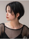 マッシュショート20代30代40代大人可愛い暗髪うる艶髪青山表参道