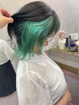 ロンド レア 天神大名店(Lond Le’a) ダブルカラー/インナーカラー/イヤリングカラー/ミルクティ