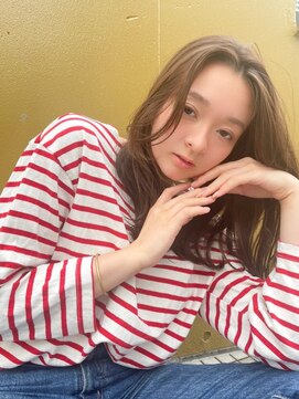 アルテ(ARTE) 【ARTE表参道/青山】顔まわりレイヤーセミロング×透明感カラー