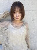 アイロンなし丸みボブ/大人ガーリー