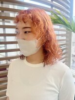 ラ シェンテ エイジア 川西(La Sente Aja)&nbsp;【髪質改善ケアブリーチ 】アプリコットオレンジ