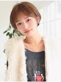 《Agu hair》マロンブラウン丸みマッシュショート★