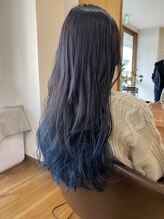 クレドヘアー(CRED HAIR) ネイビーブルーグラデーション