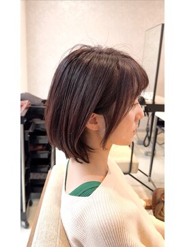 ヤサシイサロン(YASASHII SALON) ふんわりボブ×ナチュラルブラウン