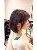 ふんわりボブ×ナチュラルブラウン