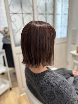 ルシードスタイル グローバルディー 稲毛店(LUCIDO STYLE GLOBAL.D) 外ハネボブ　切りっぱなしボブ　ぷつっとボブ　【稲毛】