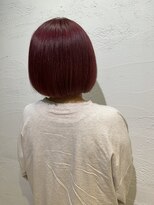 アジールヘア 池袋東口店(agir hair)&nbsp;ブリーチ1回~ボルドーピンク推しカラーダブルカラー池袋東口