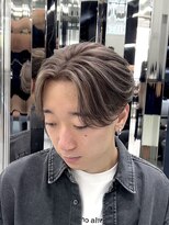 メンズヘアセンス 渋谷(MEN'S HAIR SENSE) センターパート/ニュアンスパーマ/ミルクティーベージュ/カラー