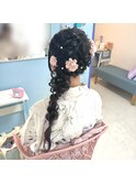 サイド編みおろし