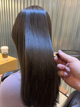 ジーナ 船橋(Zina) 髪質改善＊ロングレイヤーグレーベージュ＊美髪【Zina船橋】