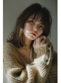 レイヤーウルフ/顔まわり/シースルーバング/【lana hair 新宿】