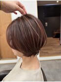 手入れが楽なショートボブ
