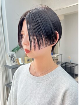 ヴェイン 渋谷(vain) 切りっぱなしハンサムショート　くびれショート