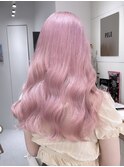 イメチェン/ホワイトブロンド/外ハネボブ/ワイドバング/渋谷