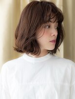 カバーヘア ブリス 上尾西口店(COVER HAIR bliss) ミルクティーアッシュ外ハネくびれボブウルフ308W上尾30代40代