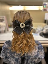 セットサロンフレア&nbsp;ヘアセット/ボブルフ/ショコラベージュ/カール/ベビーバング