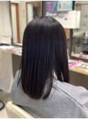 セミロングのストレート