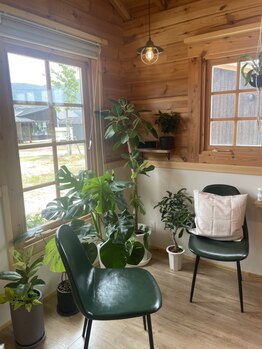 ログヘアー(loghair)の写真/〈女性専用サロン〉完全マンツーマン施術/緑に囲まれたアットホームなサロンで心からリラックスできる♪