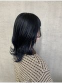 ブルーブラック　ブラックブルー　ブルーカラー　寒色系カラー