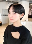 ショート顔周りレイヤーグレージュくびれヘア_ba554141