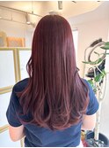 ブリーチ無しダブルカラー/ピンクベージュ/レイヤーカット/韓国