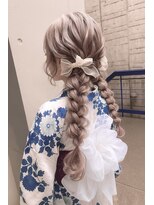 ストゥー(StueW.)&nbsp;ツイン×編みおろしアレンジ/髪質改善/ヘアセット/ヘアアレンジ